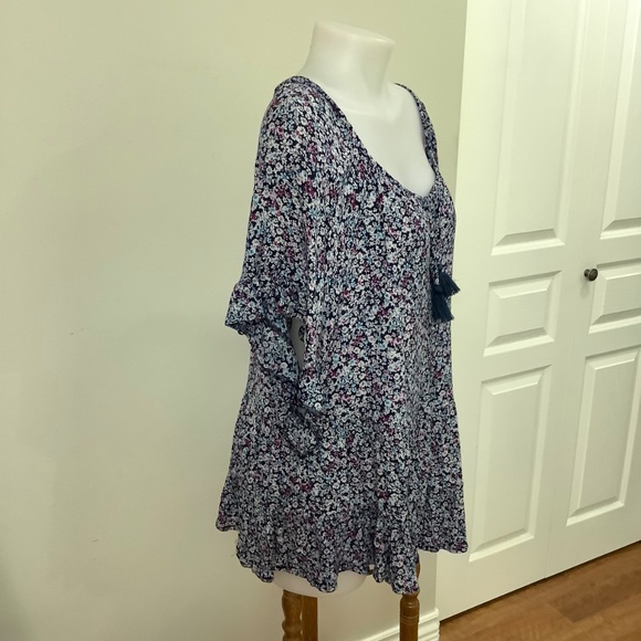 BOHO SUMMER Prairie Peasant Top tiered XL - Picture 5 of 8